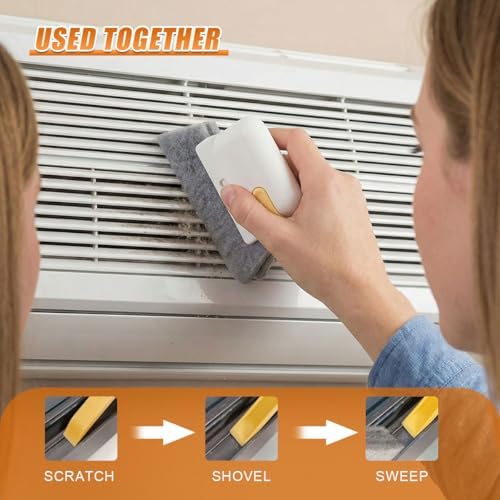 Craedli 5PCS Window Blind Cleaner Duster Tool Set, Washable Microfiber 7-Finger - Image 3
