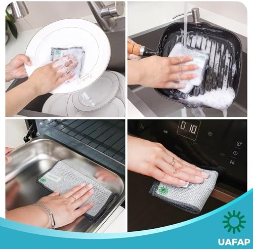 12pcs Upgrade 3-Layer Non-Scratch Steel Wool Dish Rags - Image 6