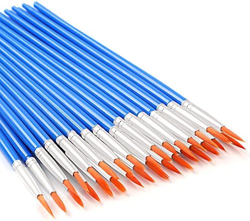 30 Pcs Round Paint Brushes, Small Brush Bulk by UPINS