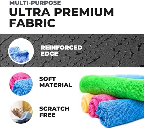 Turkish Microfiber Cleaning Cloth of 4 Colors | 20% Polyamide - Image 4