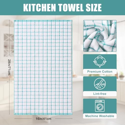 Homaxy Premium Kitchen Towels, Check Design - Image 3