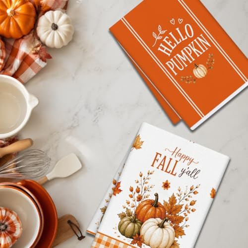 Fall Pumpkin Kitchen Towels 4 PCS - Image 5
