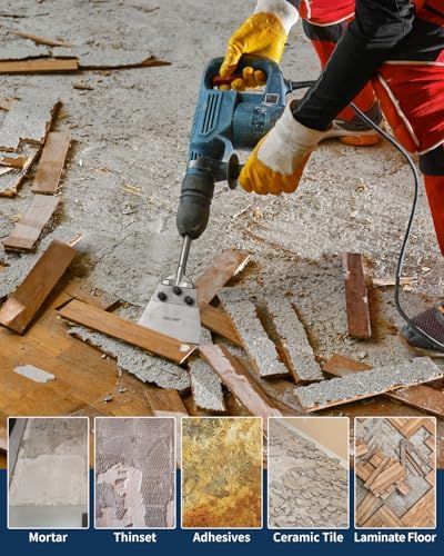 SDS Max Floor Scraper, Firecore 5.5 in by 12.5 in Thinset Removal Chisel Bit - Image 7