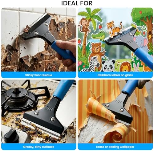 Floor Scraper - 8'' To 67'' Adjustable Long Handle - Image 4
