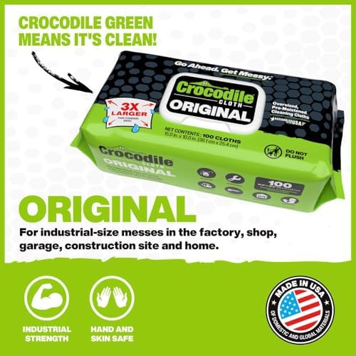 Crocodile Cloth Original Heavy-Duty Hand & Tool Wipes, 6 Packs - Image 2