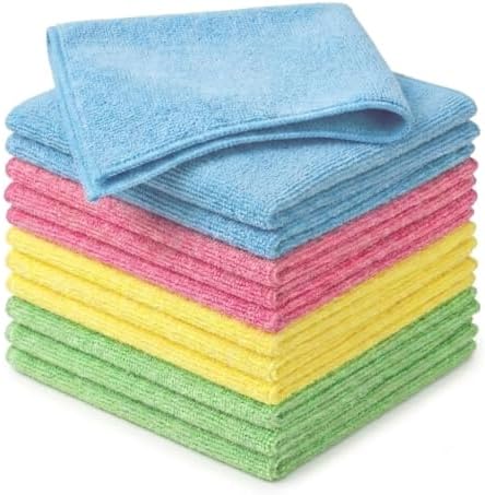 12 Pack Microfiber Cleaning Cloth by Cptoion
