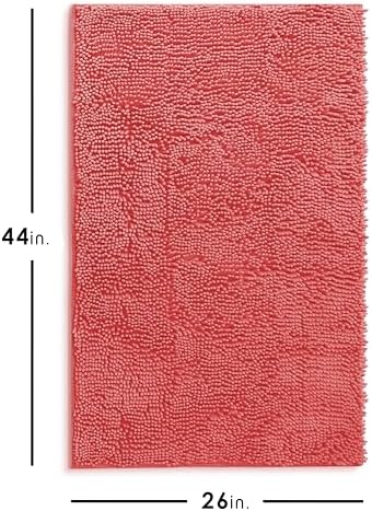 Hearth & Harbor Bathroom Rugs, Chenille Bath Mat - Image 2