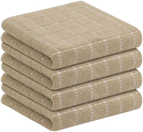 Homaxy 100% Cotton Terry Kitchen Towels, 4 Pack by Homaxy
