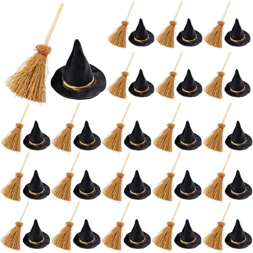 GXXMEI 50PCS/set Mini Witch Hat by GXXMEI