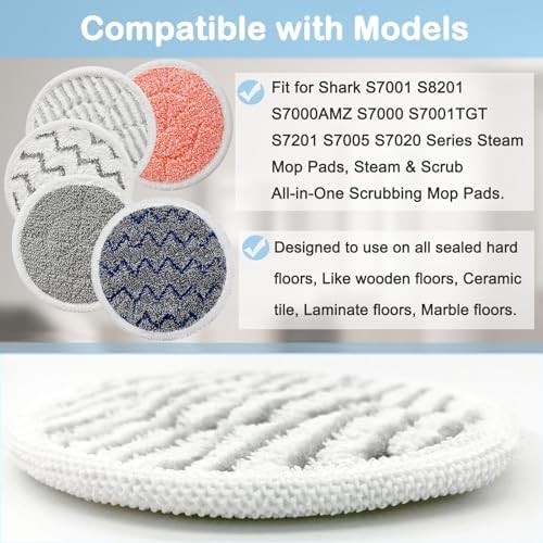 Bvhonwe 12 Pack S7001 Pads Replacement Steam Mop Pads - Image 2