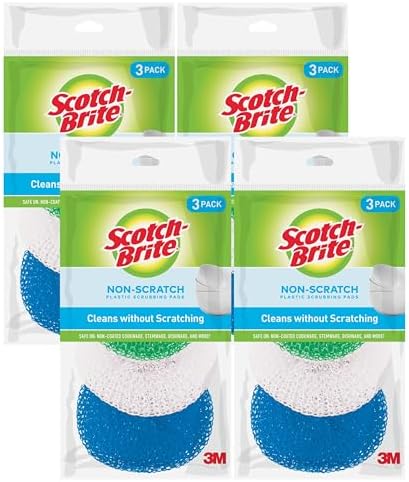 Scotch-Brite Non-Scratch Scouring Pads – Plastic Dish Scrubbers by Scotch-Brite