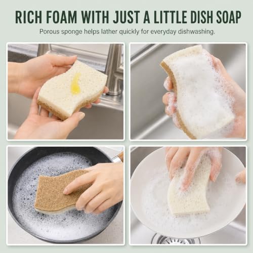 Natural Sponges Kitchen Dish Sponge Kitchen Sponges - Image 2