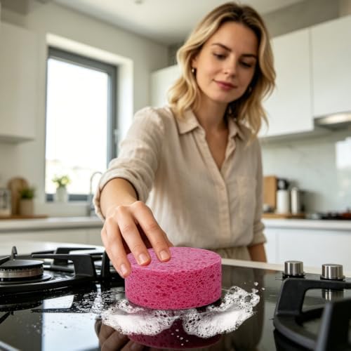 3-Pack Large Sponge, Kitchen Sponges, Handy Sponges, Cellulose Sponges - Image 6