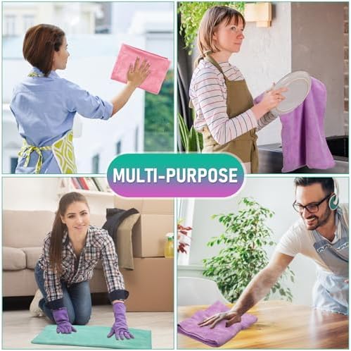 Newwiee 6 Pcs Extra Large Microfiber Cleaning Cloth - Image 6