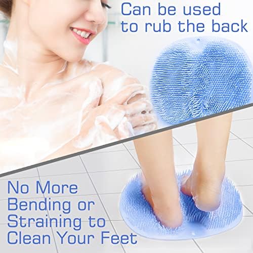 Shower Foot Scrubber Mat Back Washer Back Exfoliating Bath Wash Pad Wall - Image 3