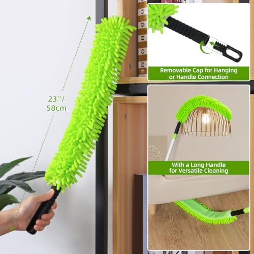Qaestfy 3-in-1 Ceiling Fan Blade Cleaner Duster - Image 4