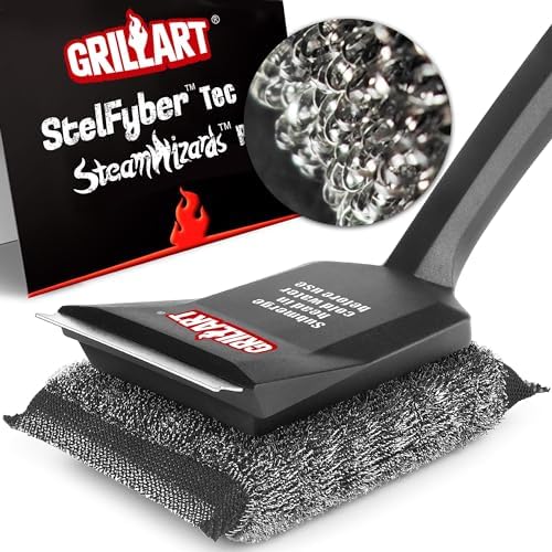 GRILLART Grill Brush Bristle Free, SteamWizards Grill Cleaner Brush by GRILLART