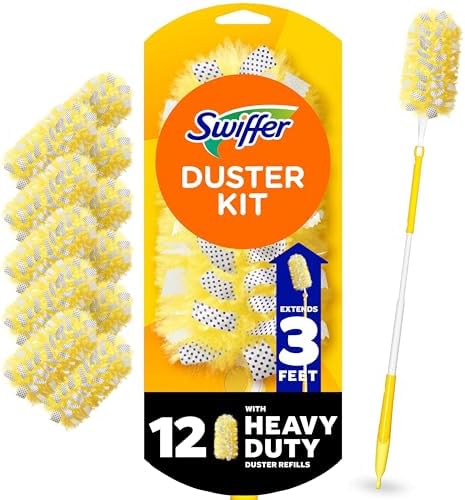 Swiffer Duster Kit with 3 ft Extendable Handle, Dusters by Swiffer