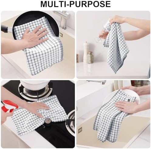 Kitinjoy Cotton 6 Pack Terry Kitchen Towels - Image 4