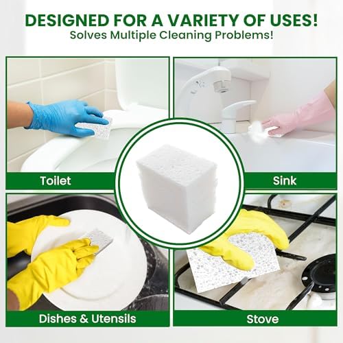 Cellulose Sponges – 24-Pack White Compressed Natural - Image 5