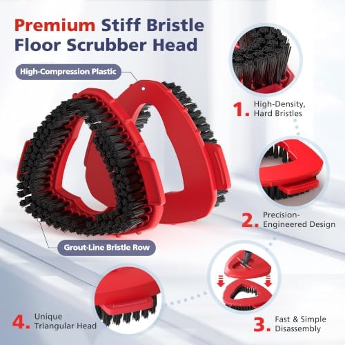 Spin Mop Scrub Brush Head for O Ceda EasyWring 1-Tank System - Image 3