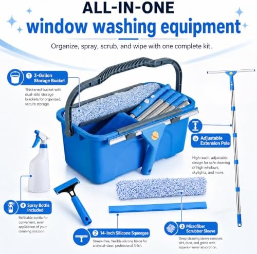 76“Professional Squeegee Window Cleaning Kit - Image 6