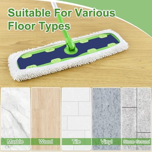 8 Pack Microfiber Mop Pads for Swiffer XL Mops Reusable Wet and Dry Mopping - Image 6