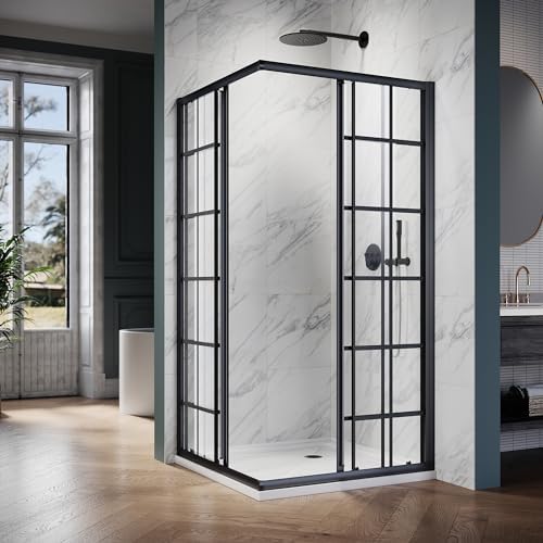 ELEGANT Framed Sliding Shower Enclosure 36 in. D x 36 in. W x 72 in. H - Image 2
