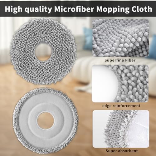 8 Pack Microfiber Mop Cloth Pad Set - Image 3