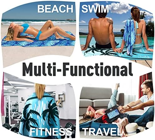2 Pack Microfiber Beach Towel - Image 5