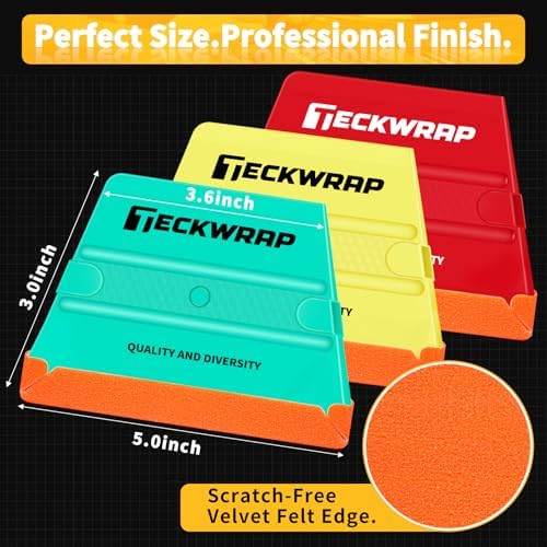 TECKWRAP Felt Squeegee for Vinyl Wrap -Trapezoid Shape - Image 2