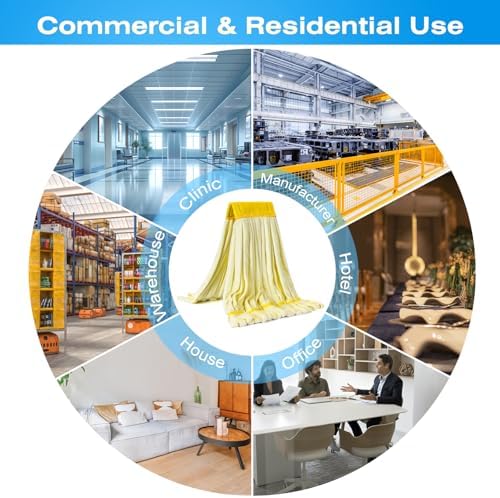 Matthew Cleaning Microfiber Tube Mop Heavy Duty Mop Head Replacement, Excellent - Image 4