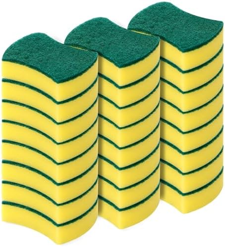 Kitchen Cleaning Sponges, 24 Pack Eco Non-Scratch by WUHUIXOZ