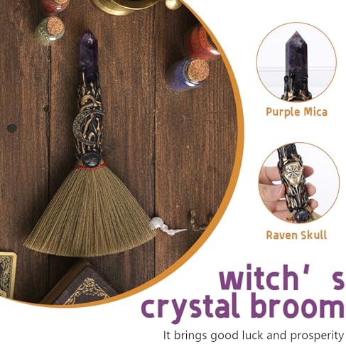 RENEMEGO Witchcraft Supplies Witches Broom - Image 4