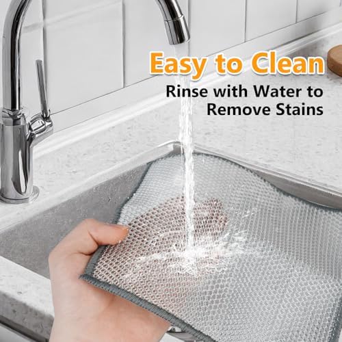 Extra-Large Size Multipurpose Dishwashing Rag, Non Scratch Wire Dishcloth - Image 6