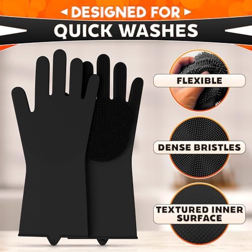 ALPENKOK Silicone Dishwashing Gloves - Image 4