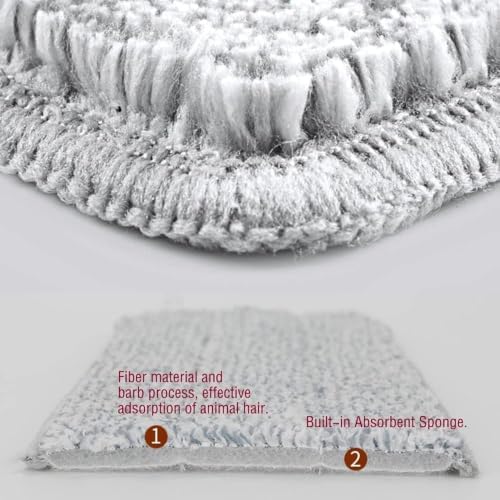 24 in Mop Pad Refills 5 Pack, Washable Microfiber Pads - Image 5
