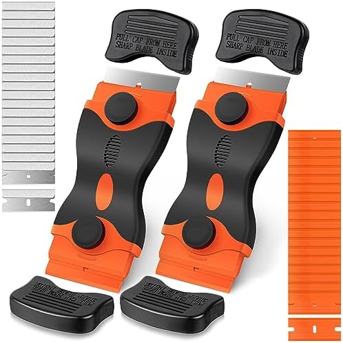 Ainiv 2 Pack Razor Blade Scraper, 2-in-1 Multi-funtional Scraper Tool by Ainiv