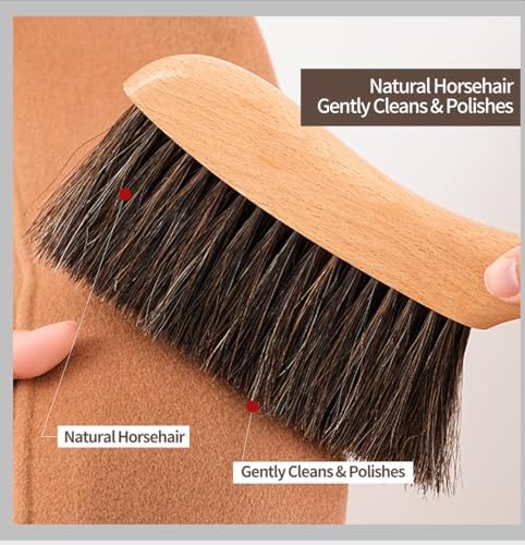 Natural Horsehair Bed Brush, Soft Bristle Dust Brush - Image 6