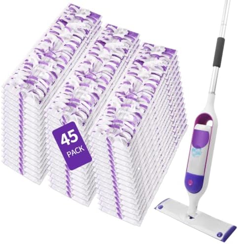 45 Pack Disposable Power Mop Pads by ZHAYAO
