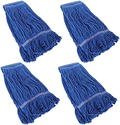 4Pcs Commercial String Mop Head, Loop-End Mop Head Replacement, Heavy Duty Mop by ZOEYES