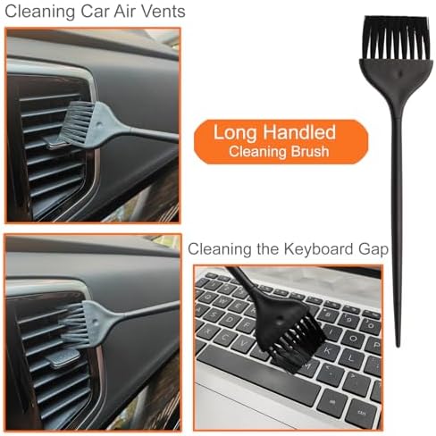 10pcs Mini Cleaning Brush Kit, Nylon Brushes, Razor Shaver Brush - Image 4