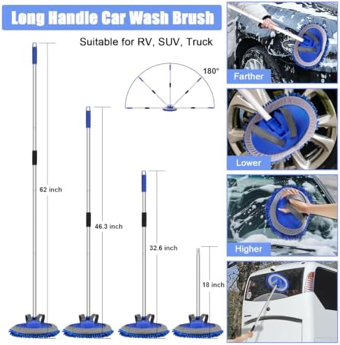 anngrowy 62" Microfiber Car Wash Brush - Image 2