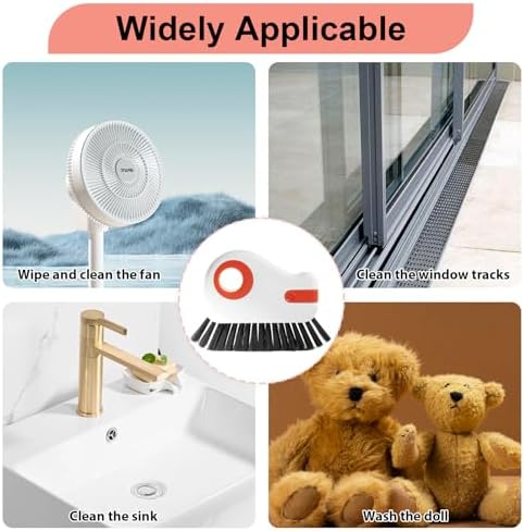 2 Pcs 2 in 1 Window Track Cleaner, Groove Cleaning Brush - Image 6