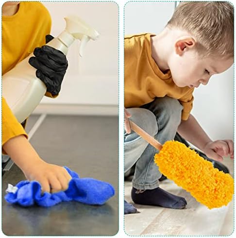 Kids Cleaning Set with Electric Vacuum, Wooden Toddler Cleaning Toys - Image 6