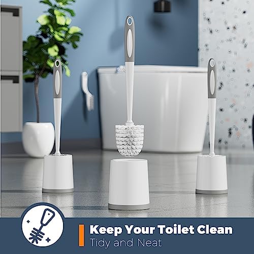 Holaloha Toilet Brush and Holder Set, 3 Pack - Image 5