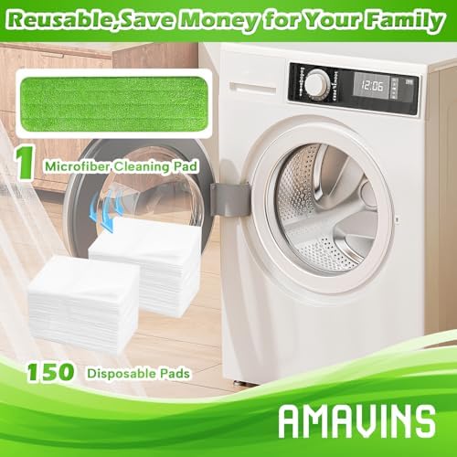 AmaVins 3 Pack Microfiber Cleaning Pads, Reusable Microfiber Mop Pads - Image 5