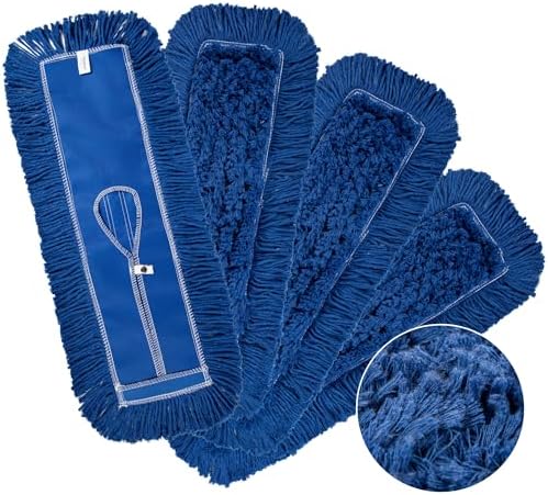 iDeaology - 24-Inch Washable Dust Mop Heads – Full Cloth, Extra Durable by Unknown