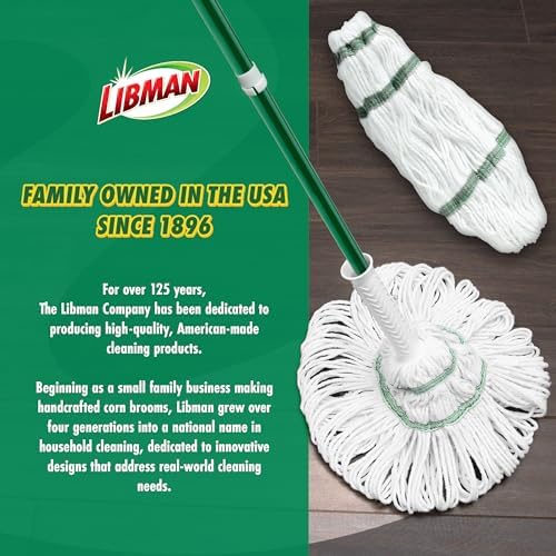 Libman Tornado Mop Refill, Cotton Twist Mop Head, Machine Washable, 3 Pack - Image 6