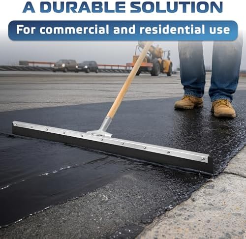 DSV Standard Garage Floor Squeegee 36’’, Neoprene Blade Asphalt Squeegee - Image 4